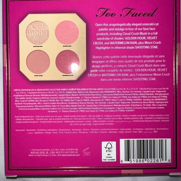 NWT- *LIMITED EDITION* Too Faced Jewel Crush Blush & Highlighter Collection - Picture 12 of 12